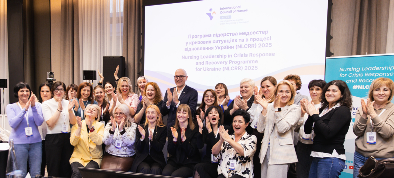 NLCRR participants pictured completing in-person training in Kyiv, Ukraine