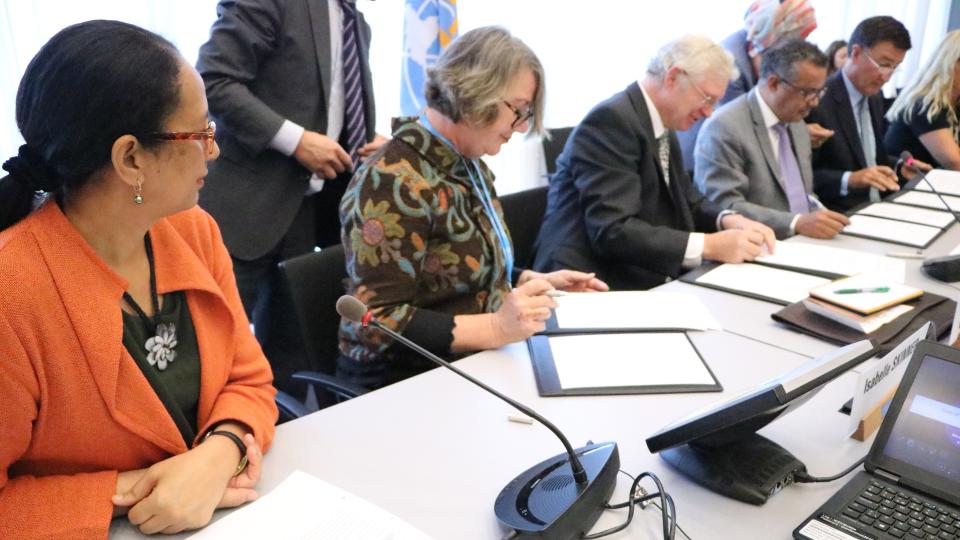 official signing of the Nursing Now MoU